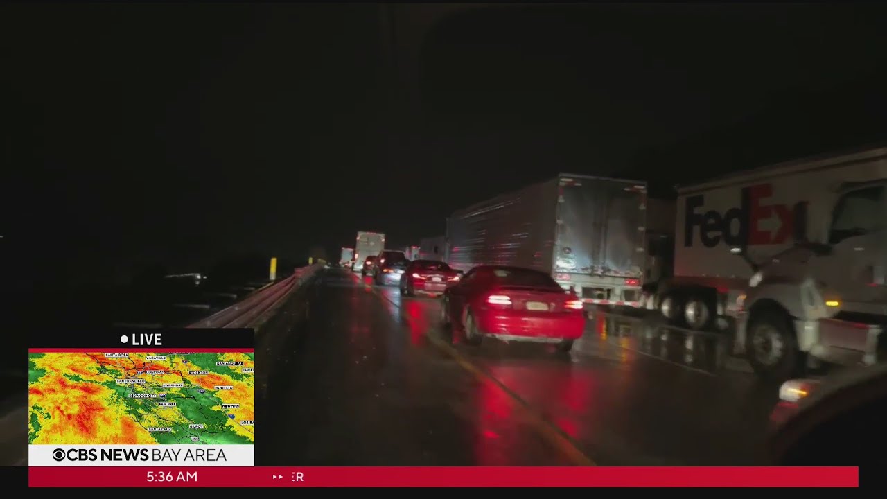 680 crash -- jackknifed big rig in northbound lanes near Pleasanton ...