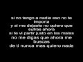 La noche - Que te importa Letra HD