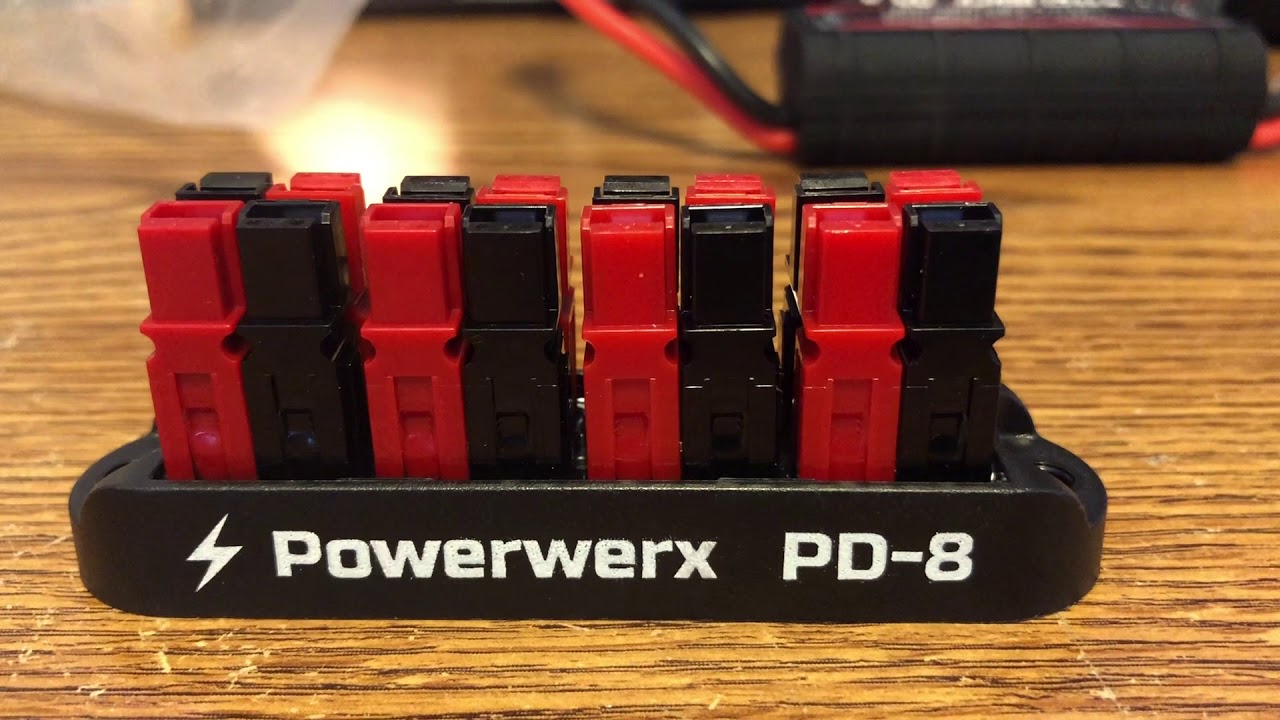 Powerwerx PD-4 4 Position Power Distribution Block for 15/30/45A Powerpole Connectors 