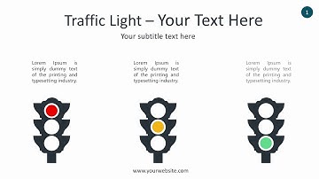 Traffic Light Infographic - Animated PowerPoint Template