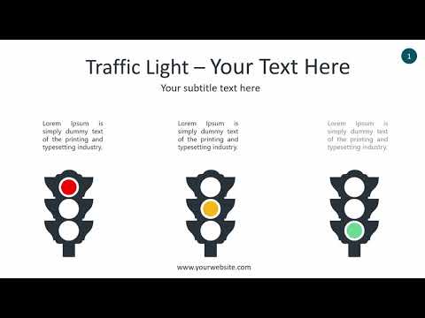 traffic light infographic animated powerpoint template youtube