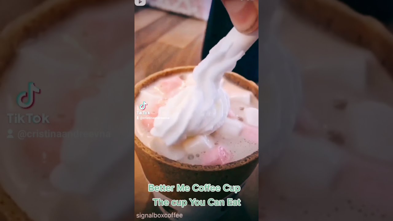 Edible Cup - Vegan Cup You Can Eat with your coffee, tea, mulled-wine