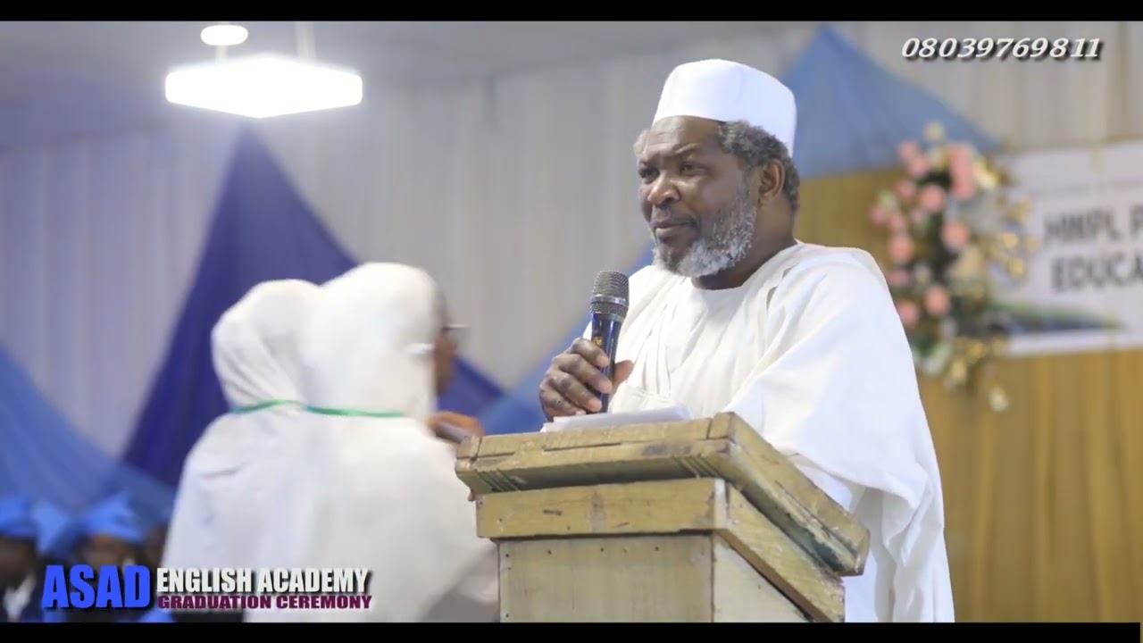 Sheik Ibrahim Khalil's speech at Asad English Academy graduation ceremony