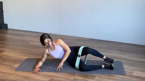 Side-Lying Clam (Right) with Resistance Band – Booty Band Exercises – Zaksy.com