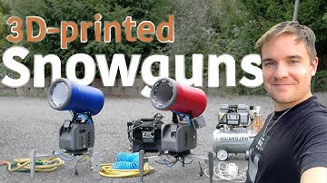 I Built a DIY Snowmaking System ❄️ | 3D-Printed Cannons, Snow Lance & Compressors