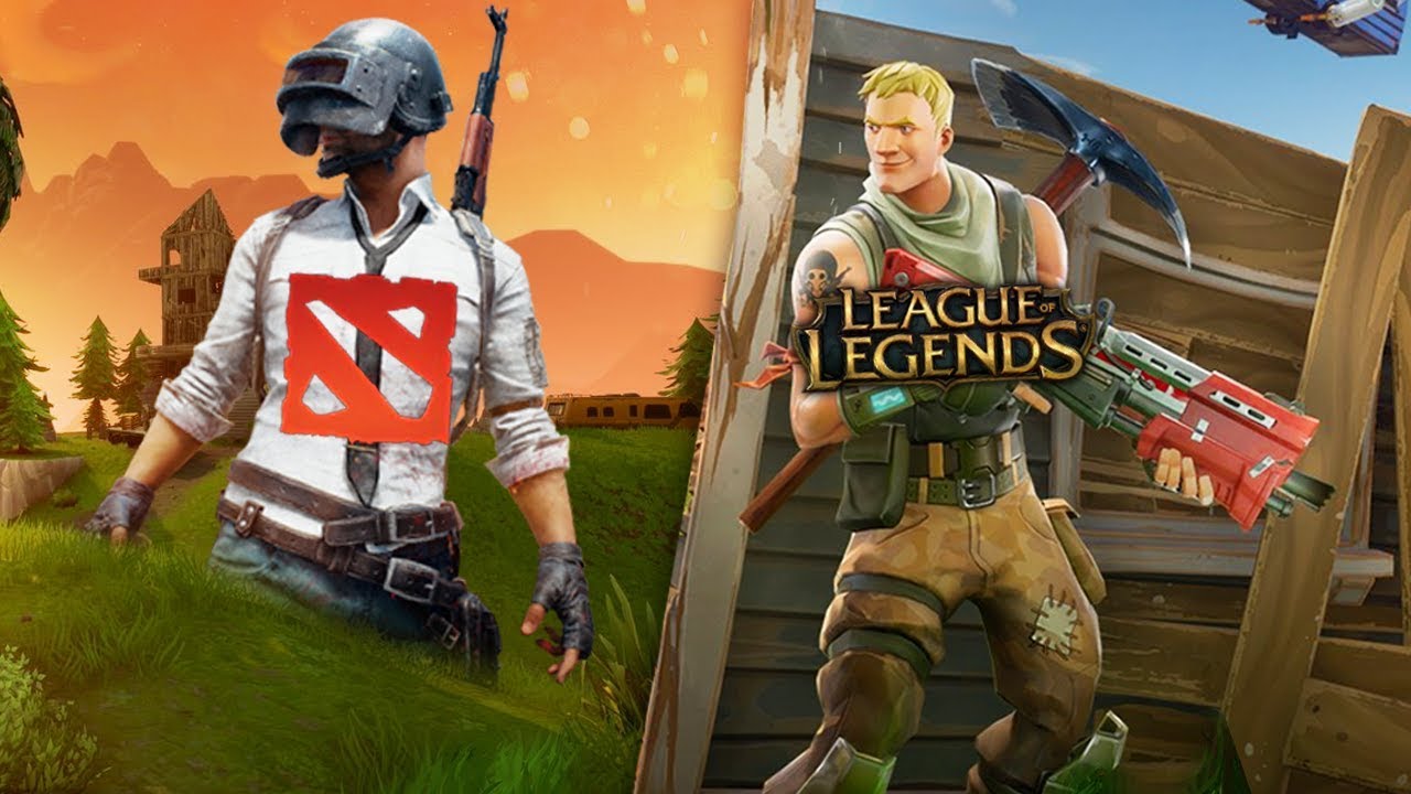Fortnite Vs Pubg League Of Legends Vs Dota2 Youtube - fortnite vs pubg league of legends vs dota2
