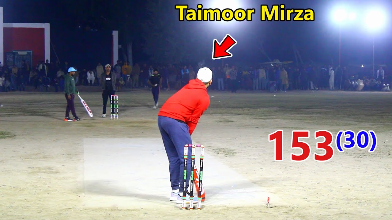 Need 153 Runs 30 Balls | Taimoor Mirza 6 Ball 6 Sixes In Cricket ...