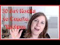 30 Art  LIFE Hacks to create Texture in Mixed Media-handmade TEXTURE ideas