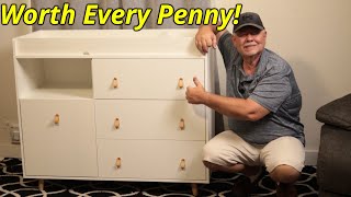 Game Changing Baby Changing Table with Storage! Hidden Hamper + Drawers Review