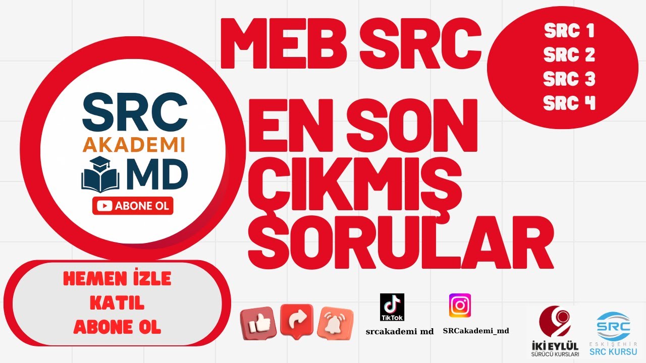 OCAK SRC 1-2-3-4 SINAV SORULARI 🚗🚕SRC SORU ÇÖZÜMÜ📝GARANTİLİ PUAN🎯#keşfet #sınav #ehliyet#src