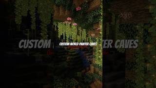 I made a Custom World Painter cave! It looks Great! #minecraft