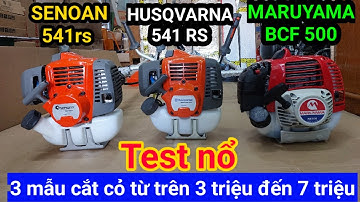 🔴Cắt cỏ Husqvarna 541rs & Sen oan 541rs & Maruyama 500 & Test nổ xem tiếng nổ như thế nào nhé .
