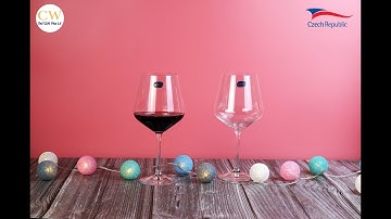 Bộ Ly Uống Rượu Vang Pha Lê Tiệp Chính Hãng Crystalex Bohemia Sandra 570ml