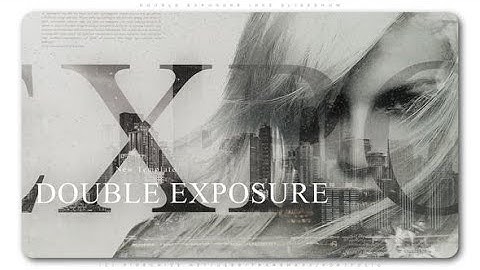 Double Exposure Inks Slideshow | After Effects template
