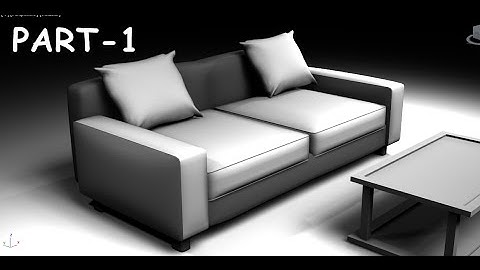 Modeling simple sofa 3DS MAX 2015 tutorial