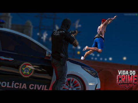 GTA 5 : VIDA DO CRIME - 🚨 ENTRE A VIDA E A MORTE: PULEI DA PONTE PRA ESCAPAR 👊 - EP.46