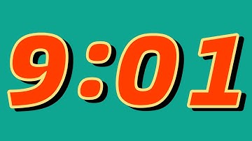 9 Minute and 1 Second Countdown Timer ⏰ | Bright green screen and huge numbers