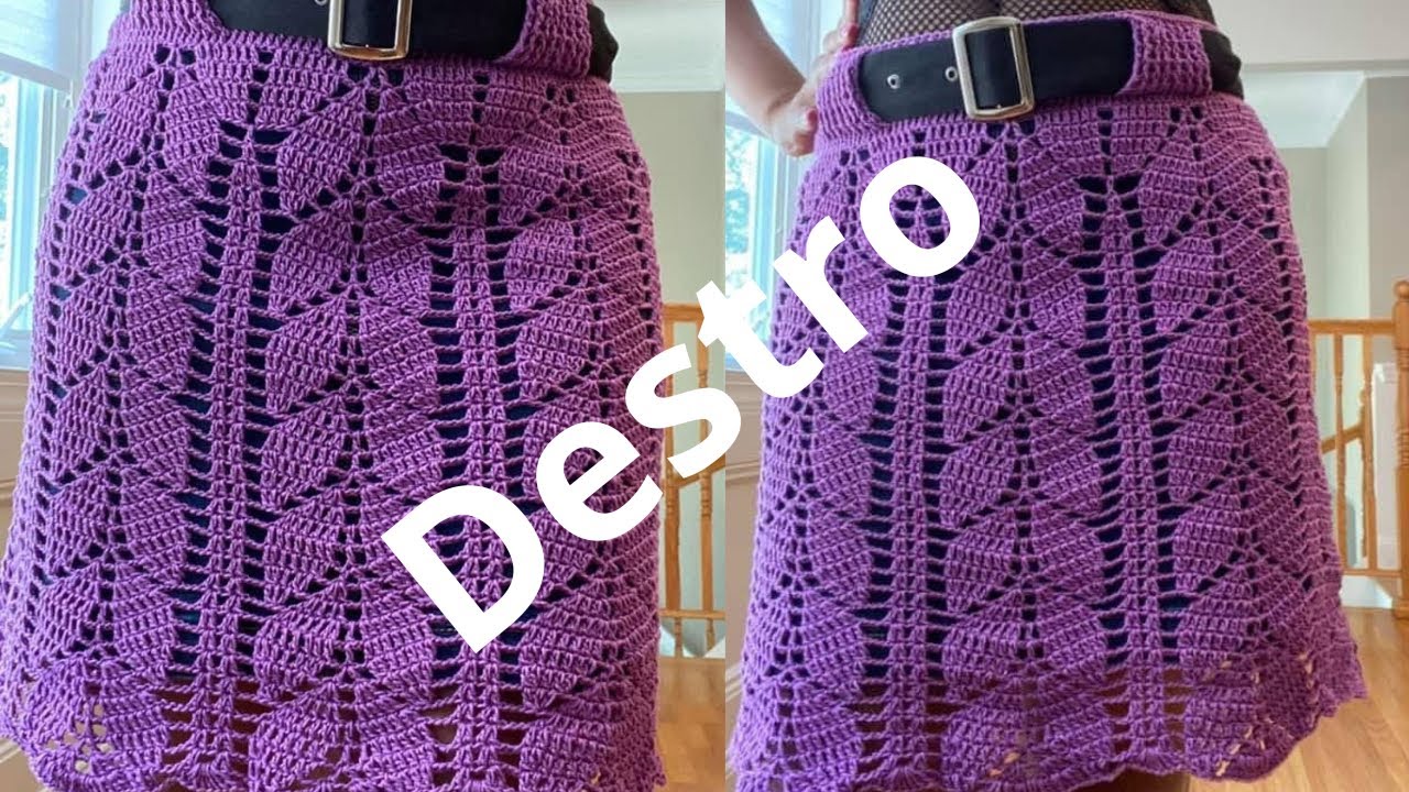 Saia de crochê elegante passo a passo