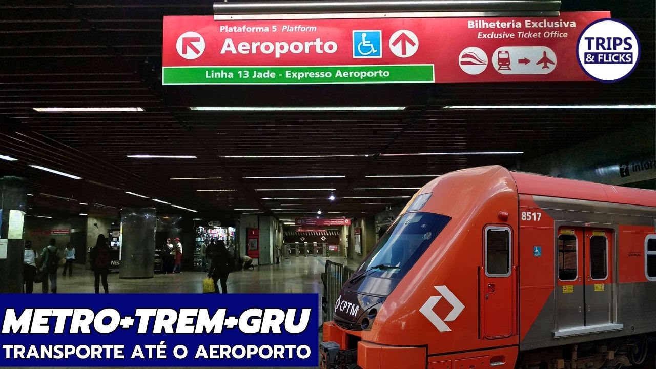 🚄 ⏰🤑 Economize Tempo e Dinheiro: Como Ir ao Aeroporto de Guarulhos (GRU) de Metrô e Trem!