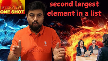 Learn - Find the second largest element in a list #python #programming