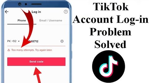 Tiktok Account Log-in Problem Solved | Tiktok Account Not Log-in | Tiktok Old Account Not Open