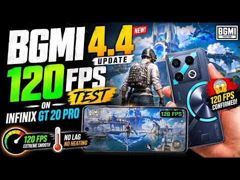 BGMI 4.4 UPDATE 🔥 120 FPS TEST on INFINIX GT 20 PRO 😱