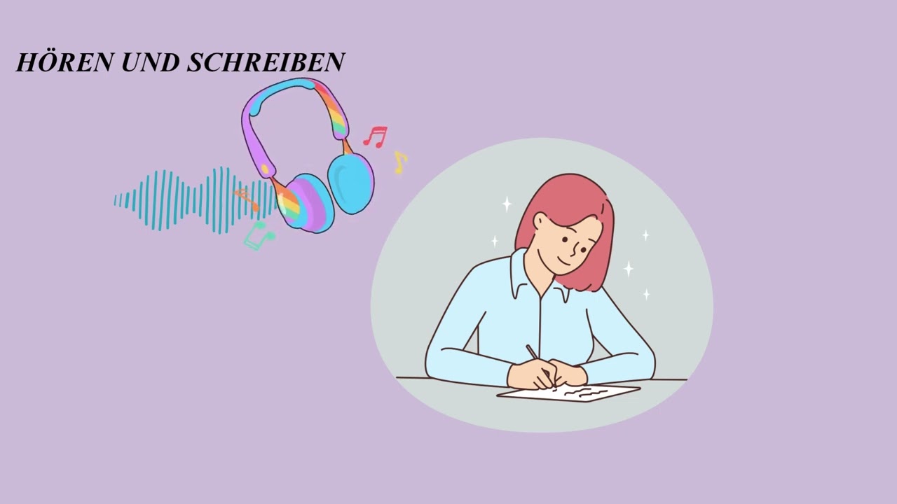 Hör zu und schreibe: Deutsch Übung für Anfänger