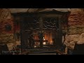 Disneys Wilderness lodge fireplace - with music 4k 1 hour