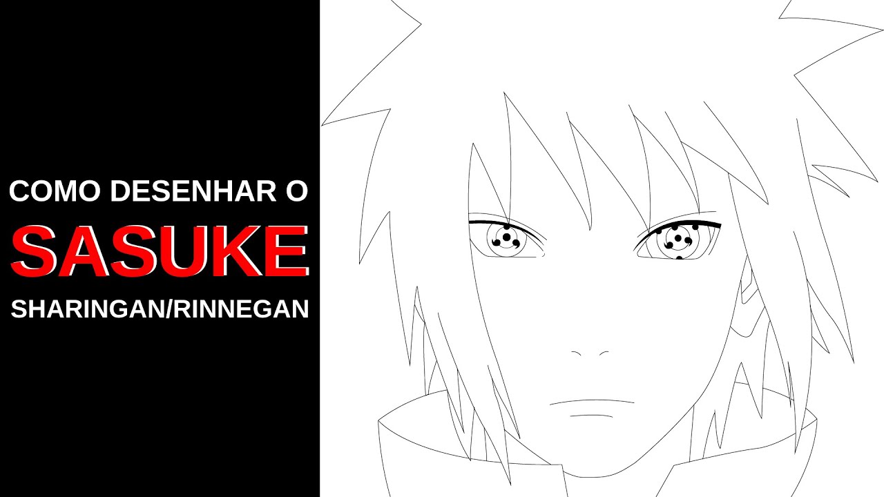 Como desenhar o Sasuke / Itachi - Tutorial passo a passo - Como