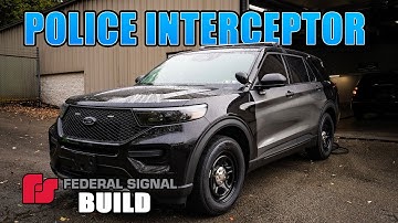 Uitrusting voor politie-interceptor met federaal signaal