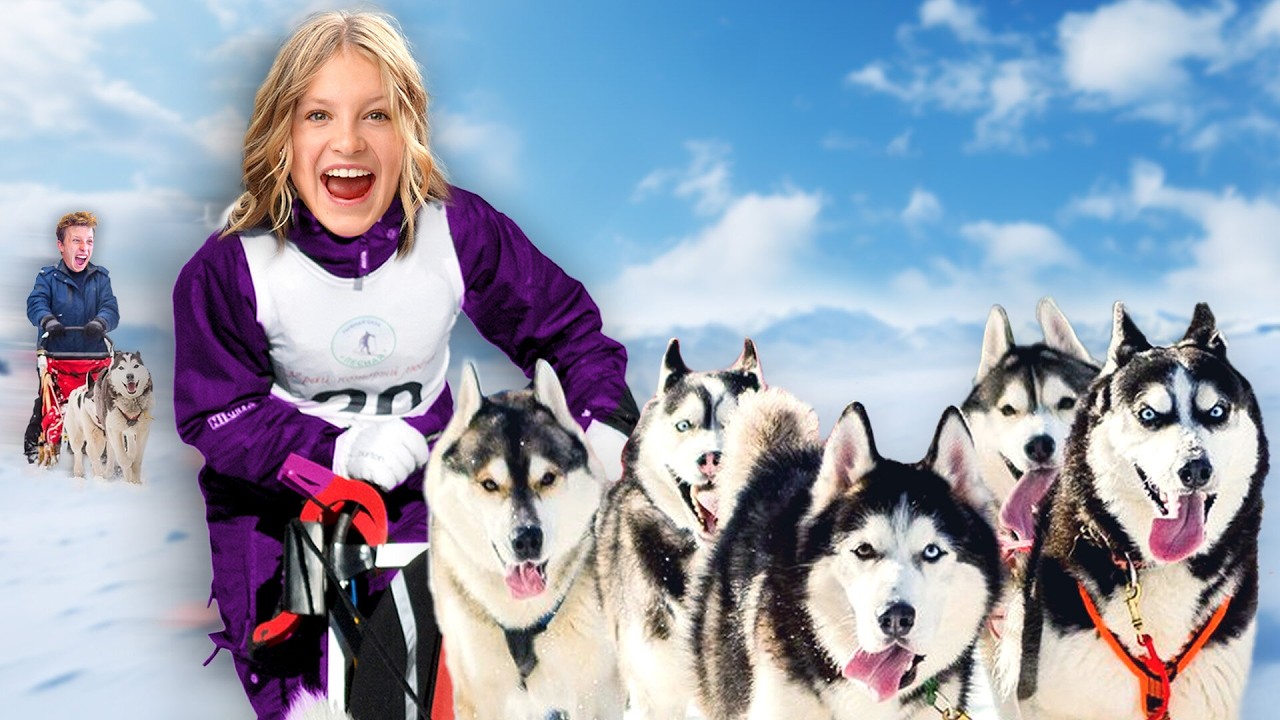 I Drove a DOG SLED to the North Pole to meet SANTA!