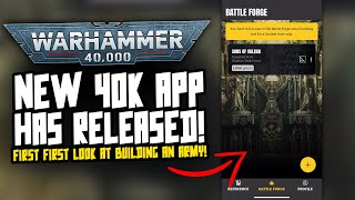 NEW Warhammer 40,000 APP is released! First look/Army build! screenshot 4