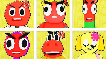 I UNLOCKED ALL 5 NEW ESCAPE BACKROOMS MORPHS ! ROBLOX (ANGRY RAINBOW FRIENDS MORPH)