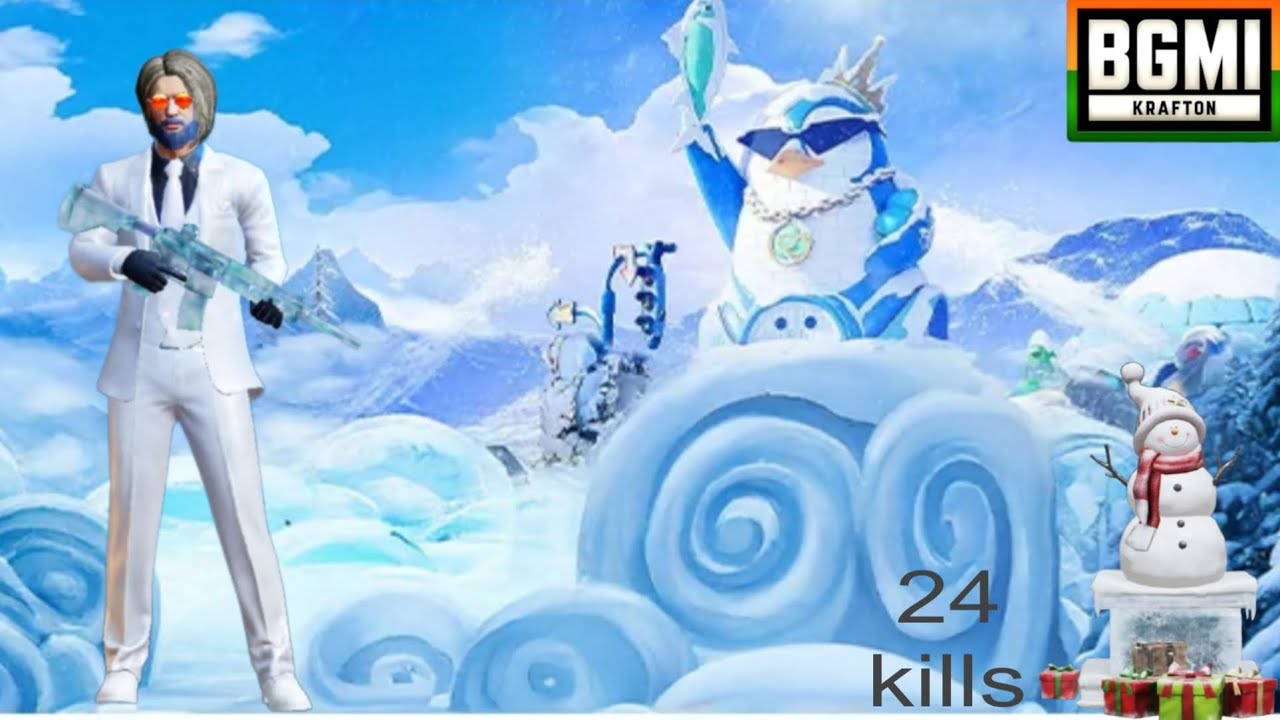 BGMI ಬೆಂಕಿ gameplay +UMP+M4 24 kills 🔥