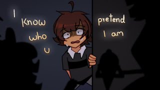 I know who you pretend i am || pigtails girl and C.C || FnaF Resimi