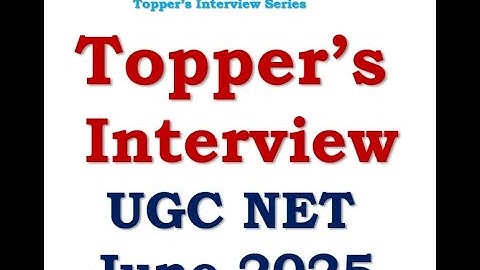 Interview with UGC NET June 2025 - Political Science- toppers