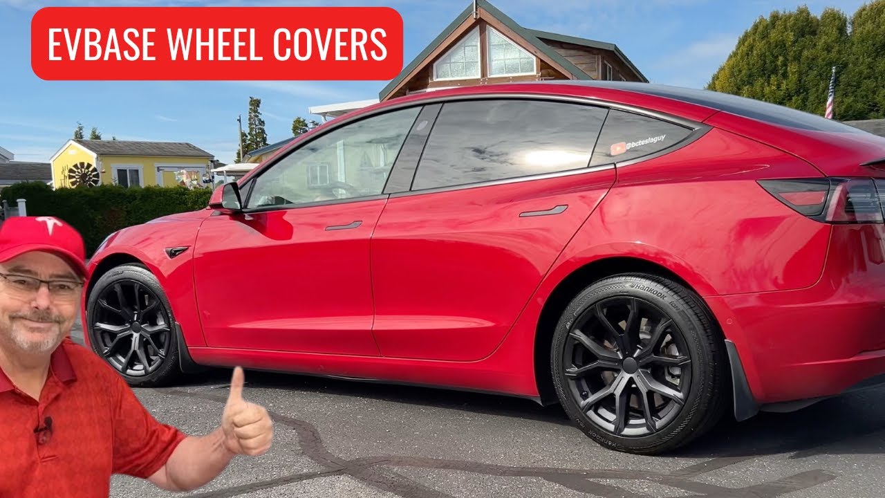 EVBASE Wheel Covers for Tesla Model 3/Y - YouTube