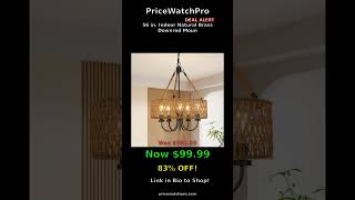 Save $483! 56 in. Indoor Natural Brass Downrod Mount Ceiling Fan with Integrated  — 83% OFF at Home