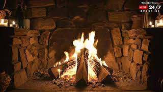Cozy Night Fireplace ASMR with Soft Crackling Fire