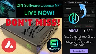 DeEEP Miner DIN NFT Live Now! Don't Miss this Sale - Guide Unboxing Main Info GR1D on NerdNode 🚀