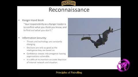 OWASP AppSecUSA 2011: Principles of Patrolling: Applying Ranger School to Information Security