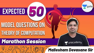 Expected 50 Model Questions on Theory of Computation | Marathon | GATE 2021 CSE/IT | Mallesham Sir