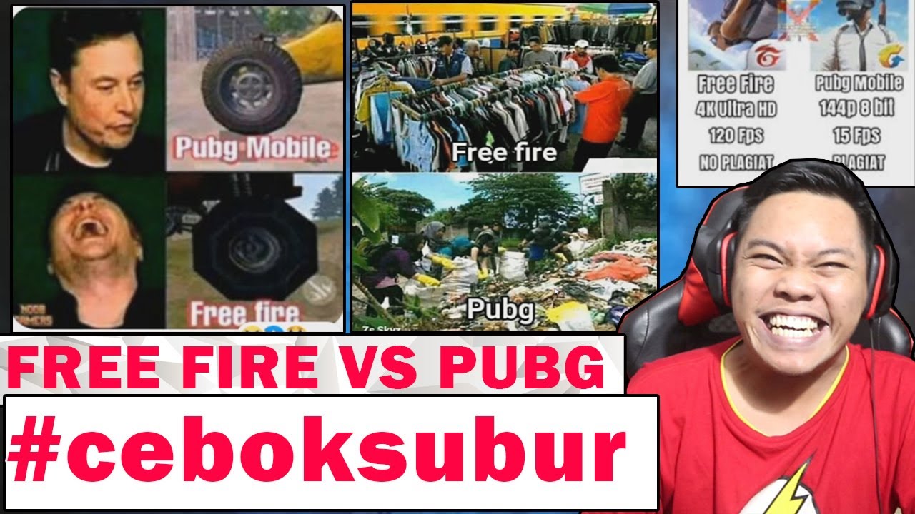 Perang Meme Free Fire Vs Pubg Kuy Yg Baper Dilarang Nonton