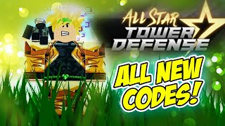 ALL NEW* CODES in ALL STAR TOWER DEFENSE - Roblox 
