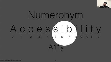 A11Y – Chris DeMars – Lightning Talks 2021