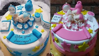 Welcome Baby Cake Tutorial | Baby Shower Cake | New Born Baby Cake