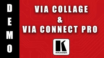 Meet smarter with the VIA Collage & VIA Connect Pro from Kramer Electronics.
