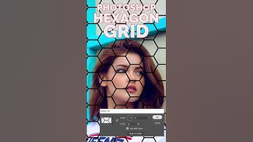 PHOTOSHOP CHALLENGE ACCEPTED: ⬢ ⬡ ⬣ Hexagon Grid in Photoshop | #Shorts