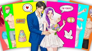 I'm Yours, You're Mine! 💍👰 HUNTRIX RUMI x SAJABOYS JINU - KPOP DEMON HUNTERS | Sticker Book DIY