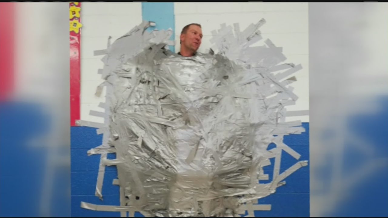 Tape a Teacher to the Wall - a fundraising event at school - 20